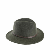 Elegantni ženski fedora šešir Barbour Tack Fedora — Olive Melange - XL