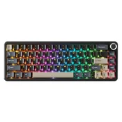 Bežicna gaming tastatura Attack Shark X66 Mehanicka/TriMode/Multimedia Control/Hot Swap/Star Black