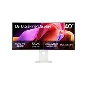 Monitor LG 39,7 40U990A-W UltraWide ukrivljen, IPS Black, 5120x2160, 2xHDMI, DP, Thunderbolt, LA - LG - 39.7 - Bela - 947.7 x 614.3 x 260 mm - 14,1 kg - 36 - F - Avtera