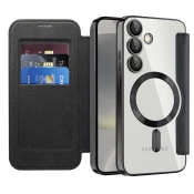 Etui SmartMag Book z Magsafe tehnologijo in RFID denarnico za Samsung Galaxy S24 Plus - black