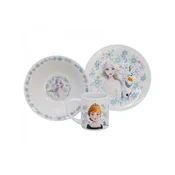 Stor Otroški keramični jedilni set Frozen - krožnik, skleda in vrč (3 kosi), 88215