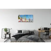 tulup.si Slika na akrilnem steklu Koktajl stekla obarvanih slamic 120x60 cm 4 obešalnika