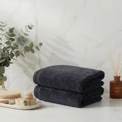 Lessentiel Maison Set peškira za kupanje, 2 komada, Crni