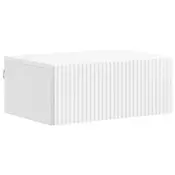 vidaXL vidaXL Stenski nočni omarici Bela visok sijaj 49 x 34,5 x 20 cm, (5000209506)