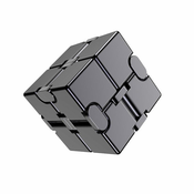 CAB Toys Infinity Cube Antistresna kovinska kocka - črna