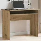 Vidaxl vidaXL Pisalna miza, Artisan hrast, 90x50x74 cm, material na osnovi lesa