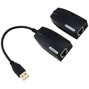 VALUE VALUE USB 2.0 podaljšek prek RJ45\, največ 50m Value KVM podaljšek črna, (20428632)