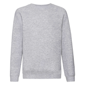 Gray childrens sweatshirt Raglan Sweat Fruit of the Loom