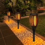Solarna baštenska lampa baklja