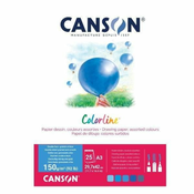 Rayher. Papir Canson ColorLine A3 150 g sort. Voda, 25 listov