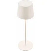 BRILONER LED namizna svetilka, brezžična, IP44, zatemnitev, zamenljiv akumulator