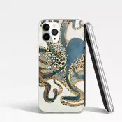 shumee Ovitek Octopus za iPhone 14 Pro Max, TPU, moder