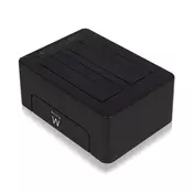 EWENT priklopna postaja za HDD/SSD EW7014, SATA v USB 3.1, črna
