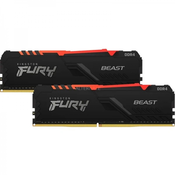 Memorija DDR4 32GB 3200MHz (2x16) Kingston Fury Beast RGB KF432C16BBAK232