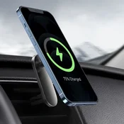 BASEUS Big Energy avtomobilski nosilec s 15W induktivnim polnilnikom za iPhone 12/Iphone 13 (črn)