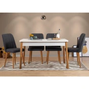Hanah home Set trpezarijski sto i 4 trpezarijske stolice Costa Colorful