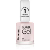 Rimmel Super Gel Step 1 lak za francosko manikiro odtenek 091 English Rose 12 ml