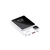 Power bank Mag Charger 22/5W Digital Display 10.000 mAh crno beli