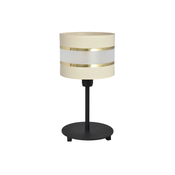 Stolna lampa HELEN 1xE27/60W/230V krem/crna/zlatna