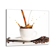 shumee Steklena zaščita za kuhalno ploščo 60x52 Coffee