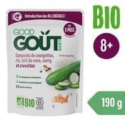 Good Gout BIO Škampi z rižou, bučko in kokosovim mlekom (190 g)