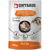 Kapsička Ontario kura a kačka v omáčke 80g