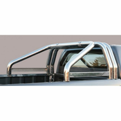 Misutonida Roll Bar O76mm inox srebrni za pickup Ford Ranger 2016-2018 double cab s TÜV certifikatom