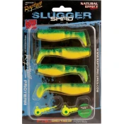 RAPTURE SLUGGER SHAD SET 75MM 7.5 I 10GR CHART GHOST