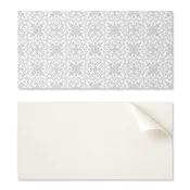 shumee Samolepilna stenska dekoracija za dnevno sobo 120x60 cm cvetlični vzorec z ornamenti
