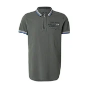 CAMP DAVID Majica modra/temno zelena/bela