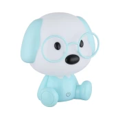 Globo 21761B - LED Zatemnitvena polnilna otroški noč mala svetilka PUPPY 1W/5V 500 mAh modra