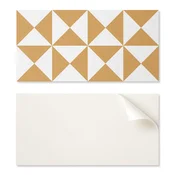 shumee Vinilna plošča, pripravljena za montažo, z dekorativnim tiskom, 100 x 50 cm, geometrijski trikotni vzorec