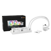 BE QUIET! Bodite tiho! Vodni hladilnik Light Loop CPU ARGB 240mm / 2x120mm / Intel in AMD / bela