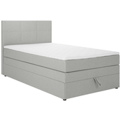 BOXSPRING KREVET 120/200 cm svijetlo siva