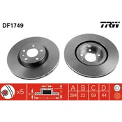 TRW DF1749 SPREDNJI ZAVORNI DISK L/D