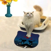 Aberto Design Prostorika za toalet za macke Kdkafa0246, 40 x 50 cm, Tamnoplava