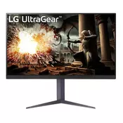 Monitor LG 80 cm (31,5) 32GS75QX 2560x1440 Gaming 180Hz IPS 1ms 2xHDMI DisplayPort Pivot  sRGB99% FreeSync G-Sync Compatible HDR400 UltraGear črna