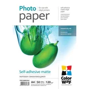 Fotopapier - A4/120g - samolepiaci, matný, 50 ks v balení