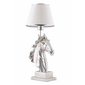 OPVIQ Stona lampa Horse White Silver