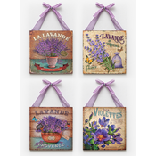 Home Gallery Vintage lavanda Set od 4 panela 18cm