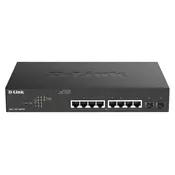 D-Link DGS-1100-10MPV2 network switch Managed Gigabit Ethernet (10/100/1000) Power over Ethernet (PoE) 1U Black