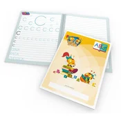Lili in Bine šolski zvezek ABC, A4, črtni, z velikimi tisk. črkami
