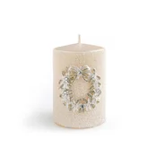 Venček za sveče PL Glamour Majhen Krem Fi7 parafin 9x7x7cm