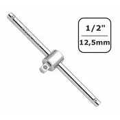 Boni-shop 1/2 Col Drsna Ročica iz Cr-V Jekla, 250mm s Kroglično Aretacijo za Profesionalno in Industrijsko Uporabo, (5000222280)