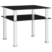Vidaxl Stranska mizica 45x50x45 cm kaljeno steklo