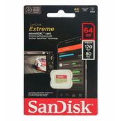 SanDisk memorijska kartica MicroSDXC™ UHS-I V30 EXTREME 64GB 170MB/s