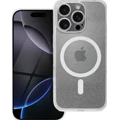 OEM Ohišje za iPhone 14 Clear Mag Cover (STR / CAMERA PROTECTION), združljivo z MagSafe, prozorno z bleščicami