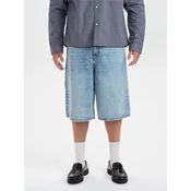 Dxnmxrk Kavbojke DXHarri Blue Wide Fit Denim Shorts moder denim