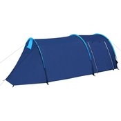 VIDAXL vodootporan šator za kampiranje, 4 osobe, plavo-žuti