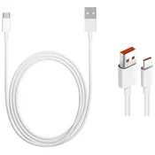 Kabel Xiaomi Originalni USB-C podatkovni kabel 6A 1m bel (bulk) (57983108862)